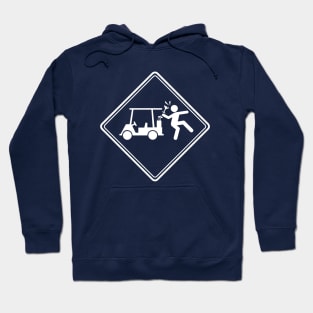 Golf Cart Accident (White) Hoodie